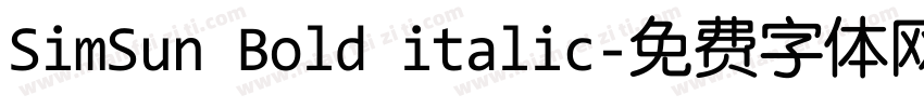 SimSun Bold italic字体转换
